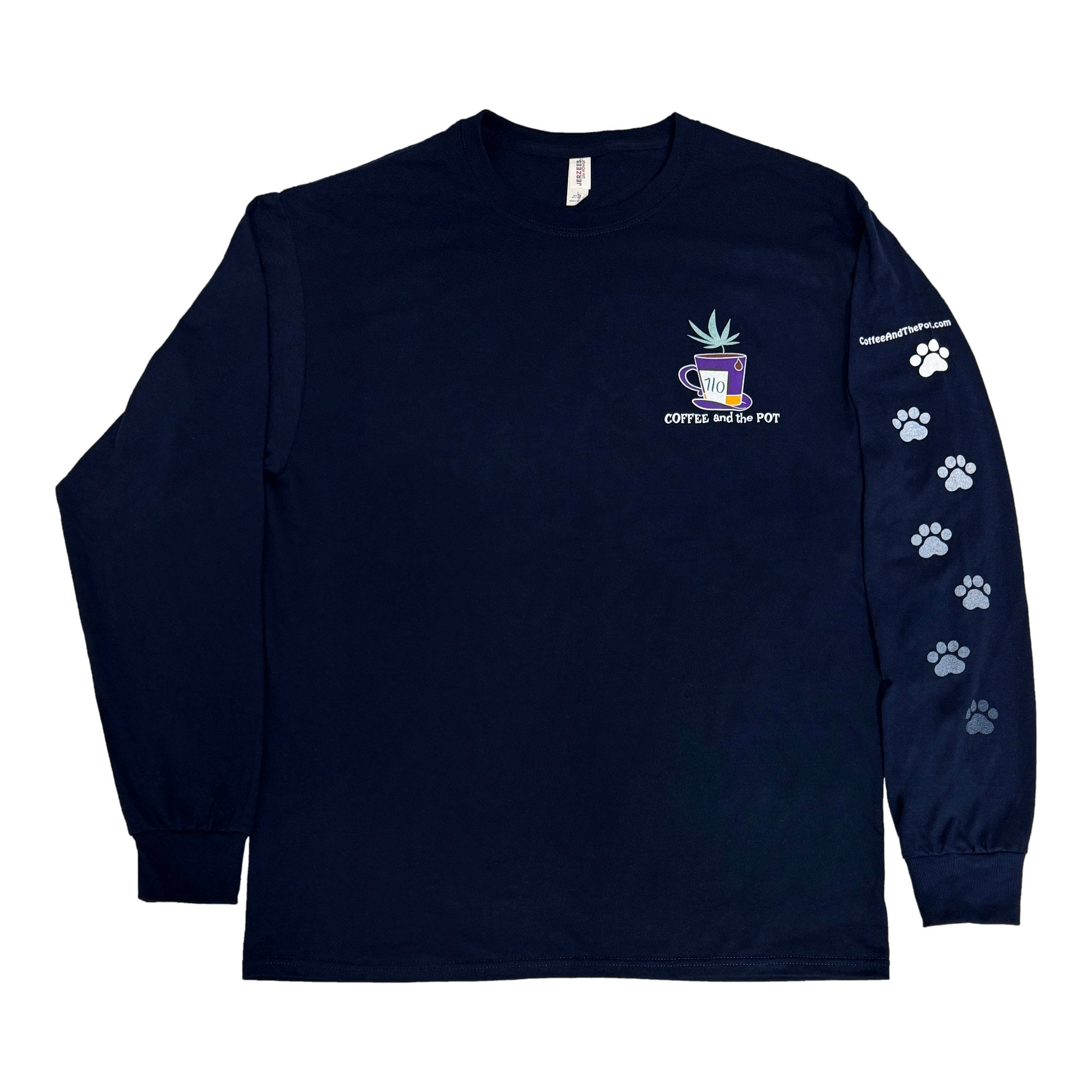 Cat on the Back Long Sleeve Shirts Unisex