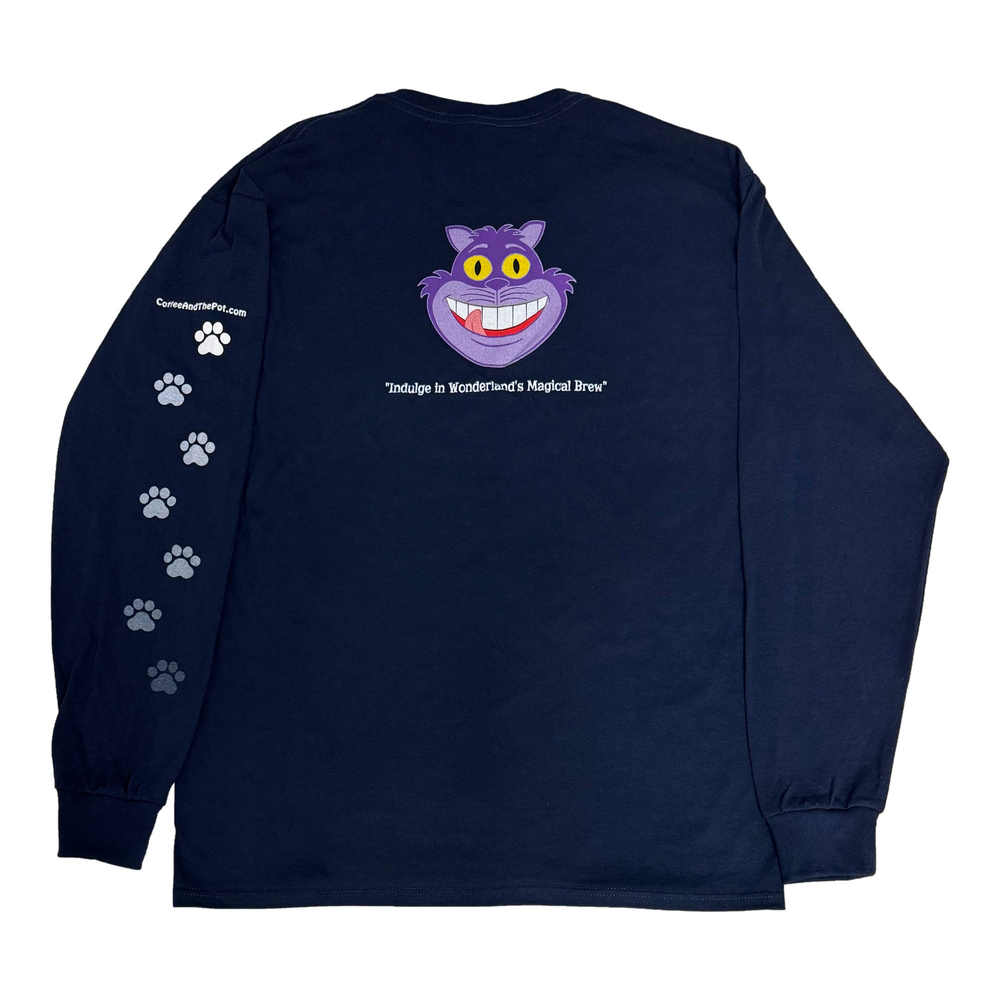 Cat on the Back Long Sleeve Shirts Unisex