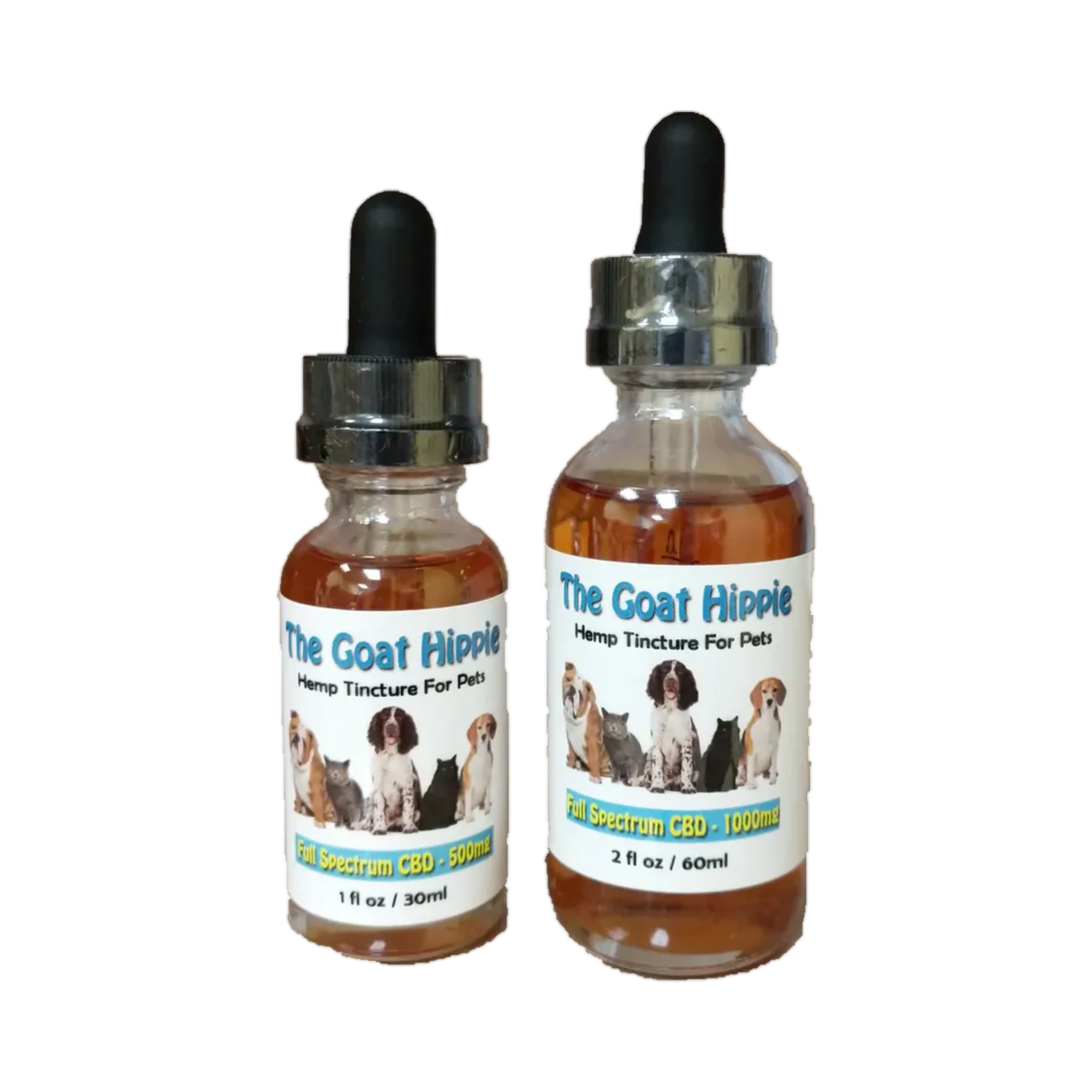 The Goat Hippie Pet CBD Oil Tincture - Full Spectrum 30ml (500mg)