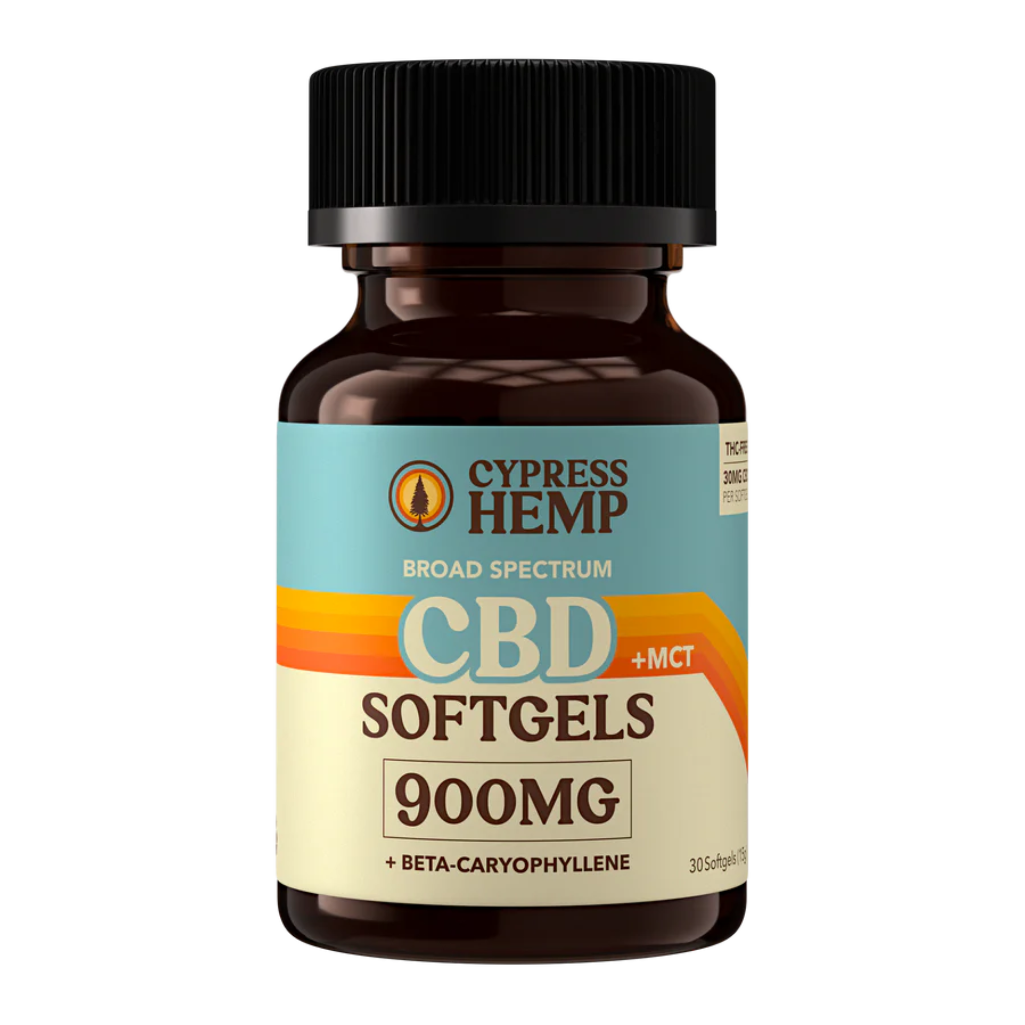 Cypress Hemp Broad Spectrum 900mg CBD Softgels 30ct